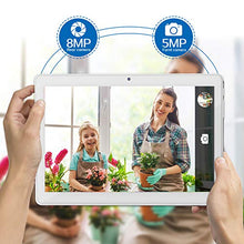 Lade das Bild in den Galerie-Viewer, 10-Zoll-Android-Tablet mit ultraschnellem Android 9.0, 4 GB RAM, 64 GB ROM - Google GSM-Zertifiziert, ultradünn 8000 mAh / 5 MP 8 MP/Type- C( Weiß)